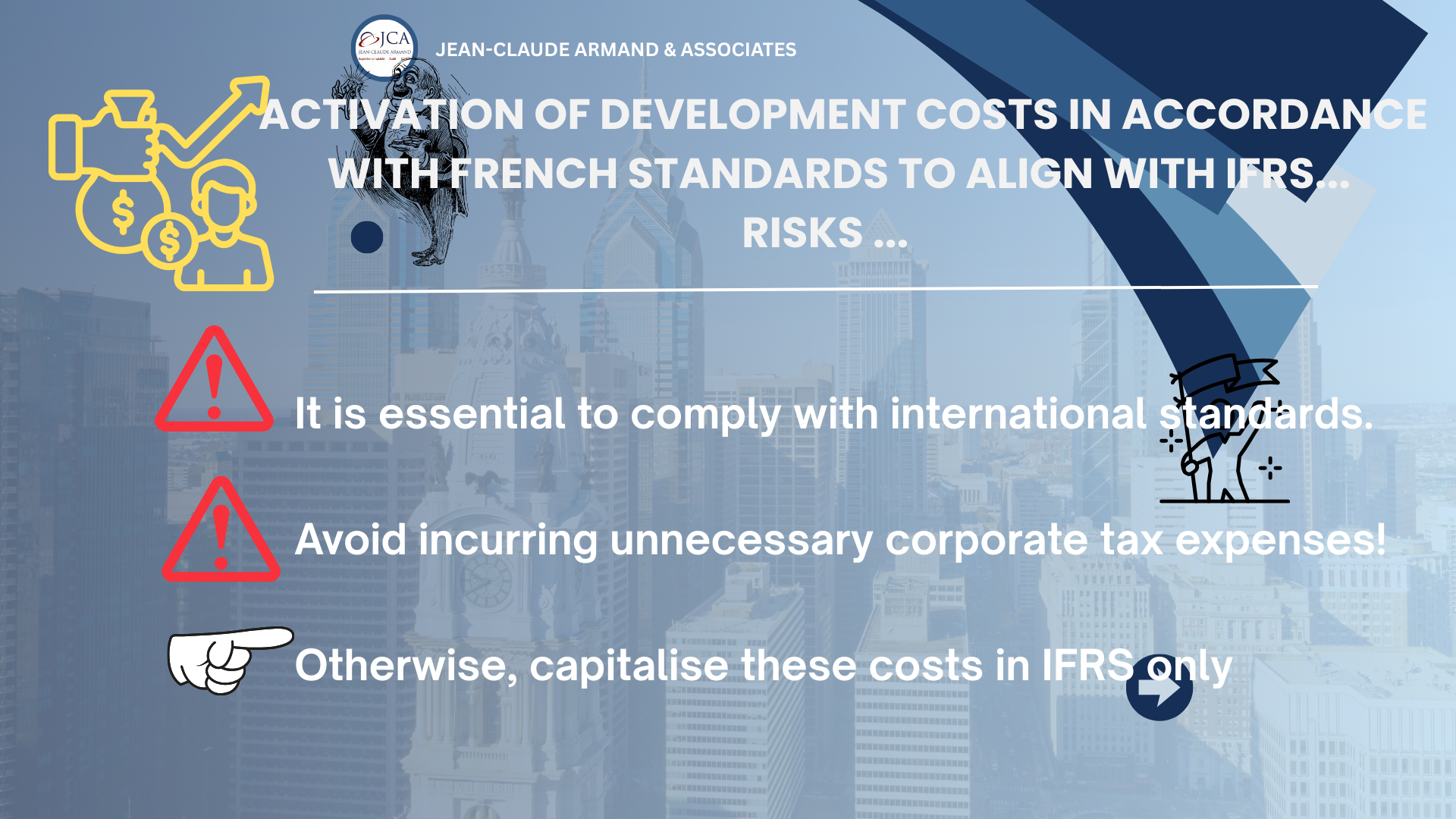 Activation of dev costs in French standards – slide 3