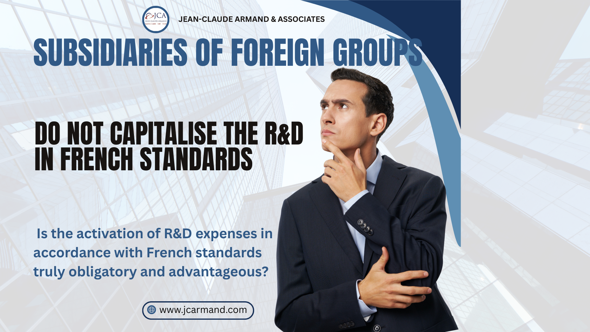 Do not capitalise capitalize R&D expenses in French standards – Slide 1